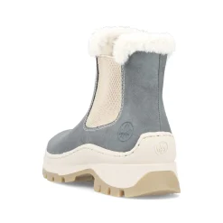 Rieker Women'S Chelsea Boots Grey-Blue-Beige