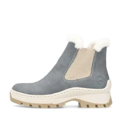 Rieker Women'S Chelsea Boots Grey-Blue-Beige