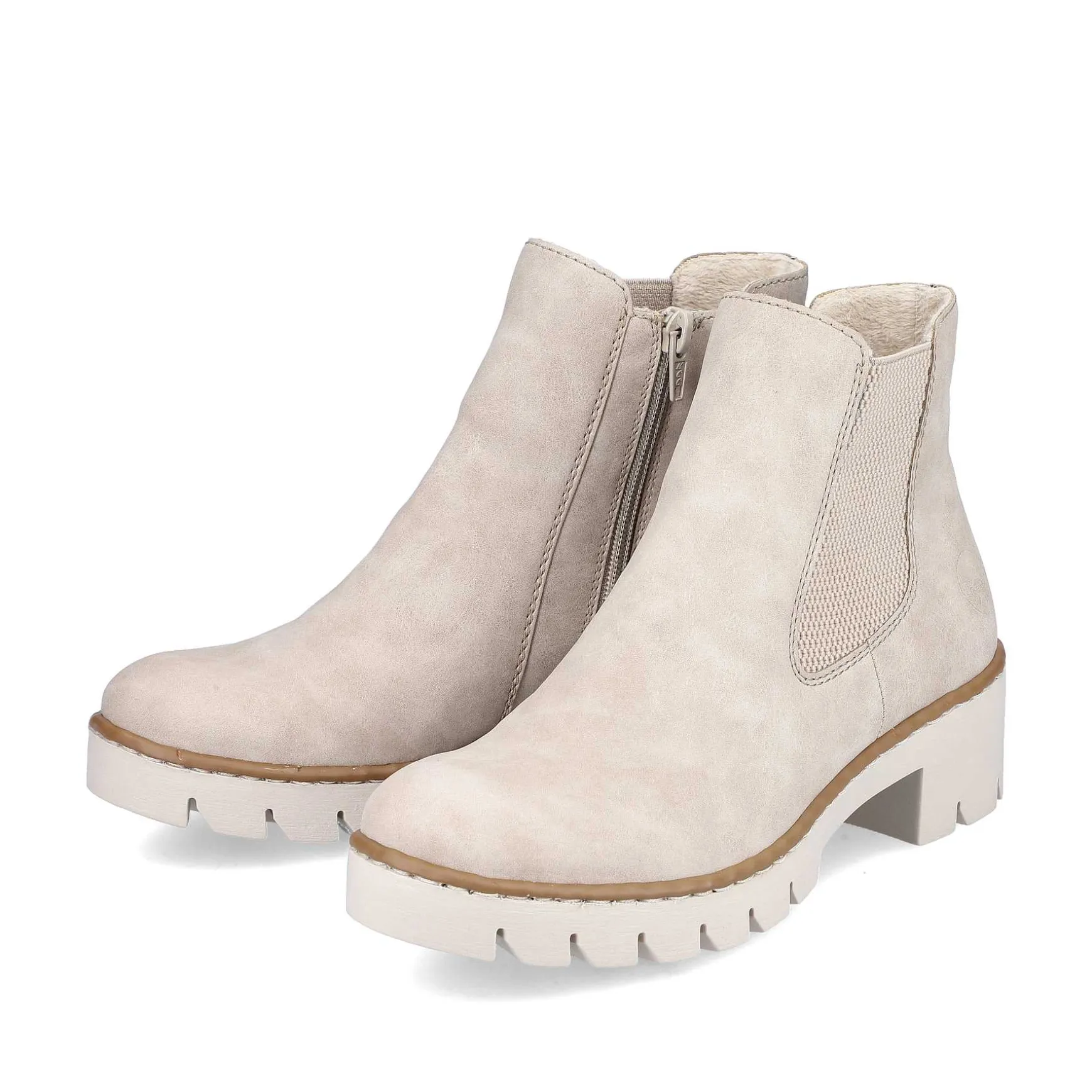 Rieker Women'S Chelsea Boots Sand Beige