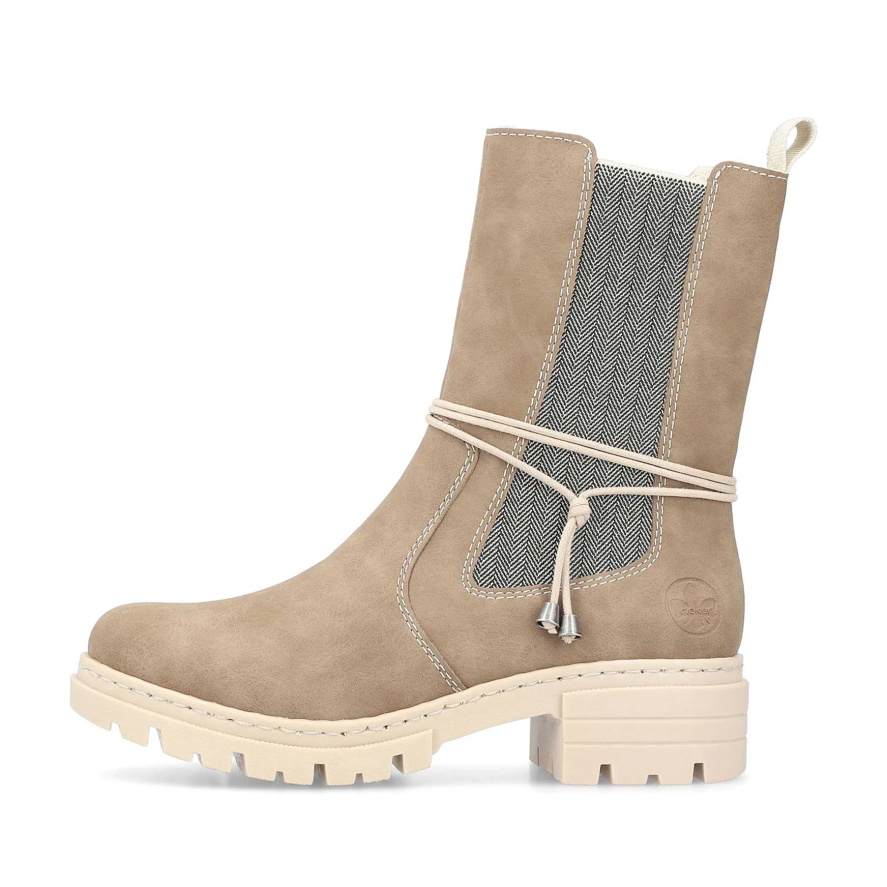 Rieker Women'S Chelsea Boots Beige Brown
