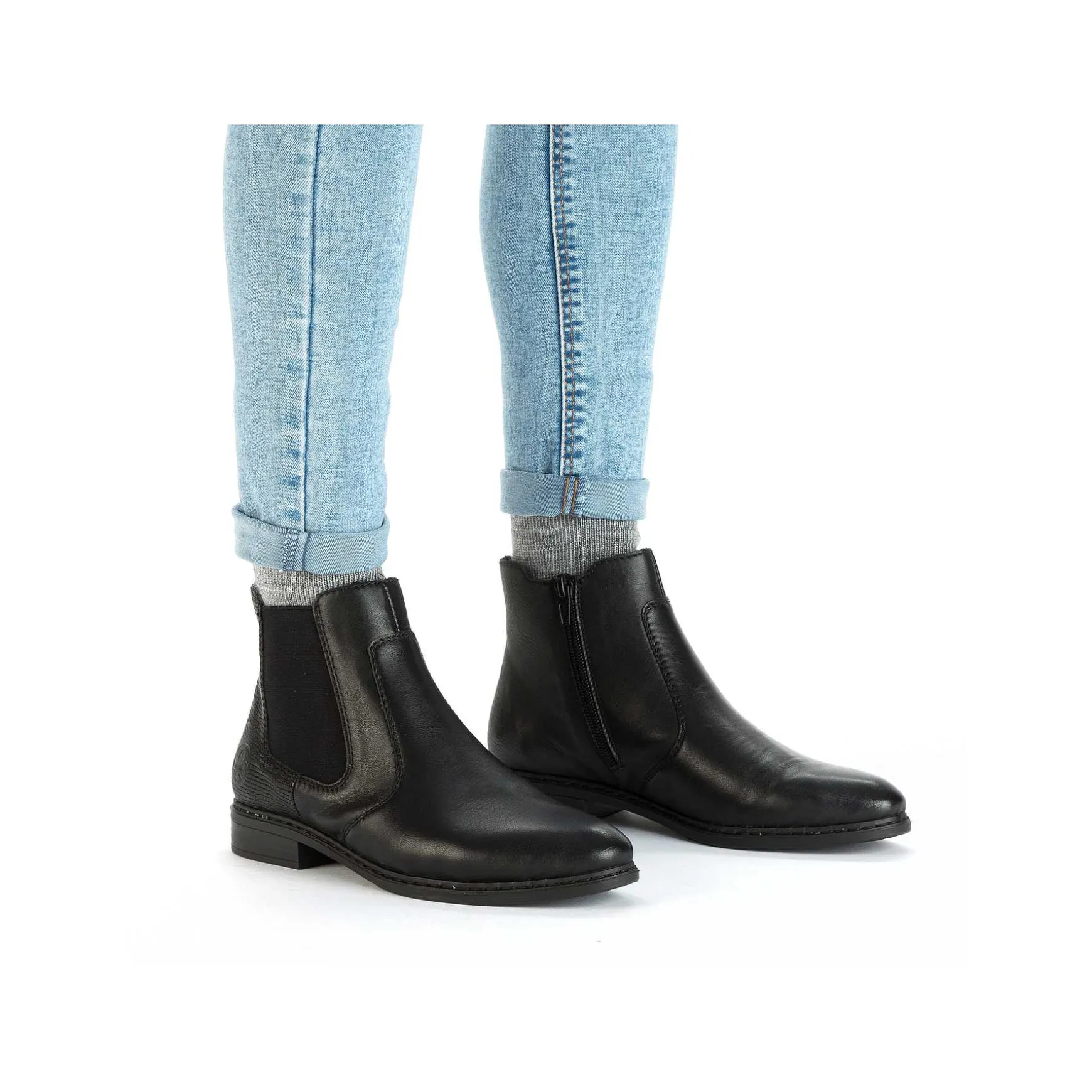 Rieker Women'S Chelsea Boots Night Black