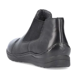 Rieker Women'S Chelsea Boots Glossy Black