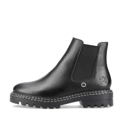 Rieker Women'S Chelsea Boots Jet Black