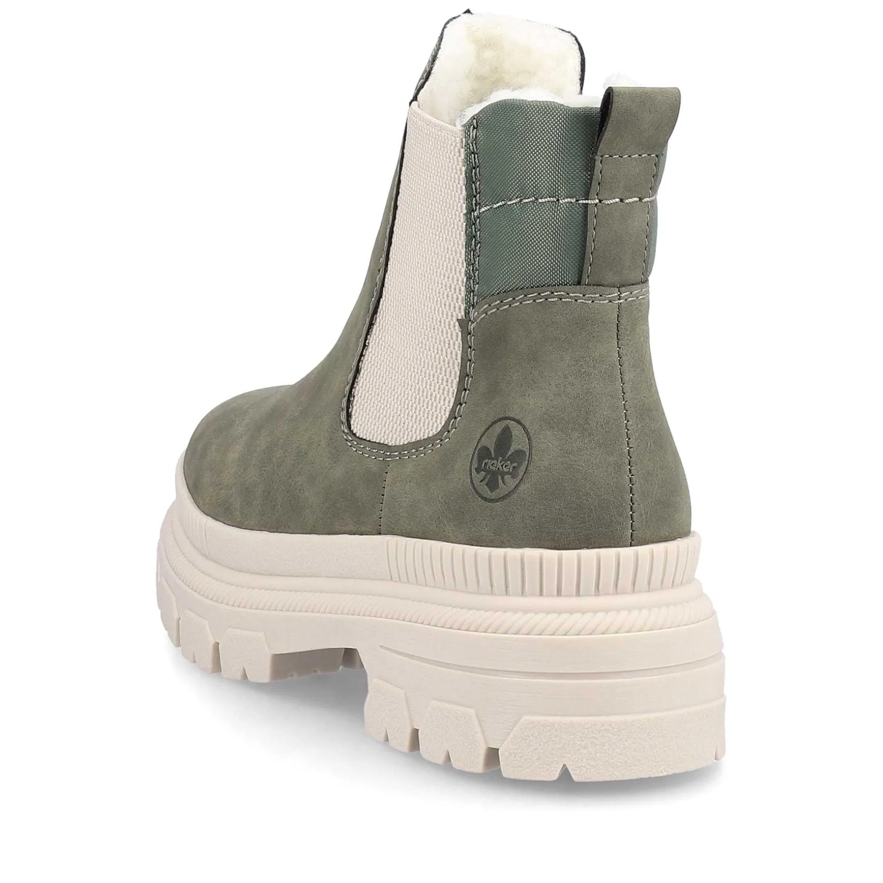 Rieker Women'S Chelsea Boots Olive Green