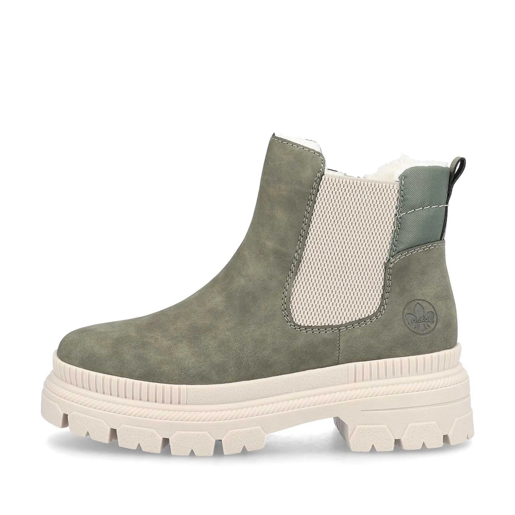 Rieker Women'S Chelsea Boots Olive Green