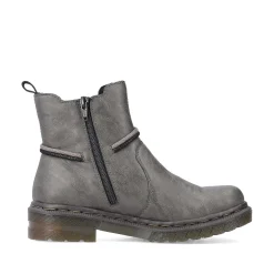 Rieker Women'S Chelsea Boots Silver Gray