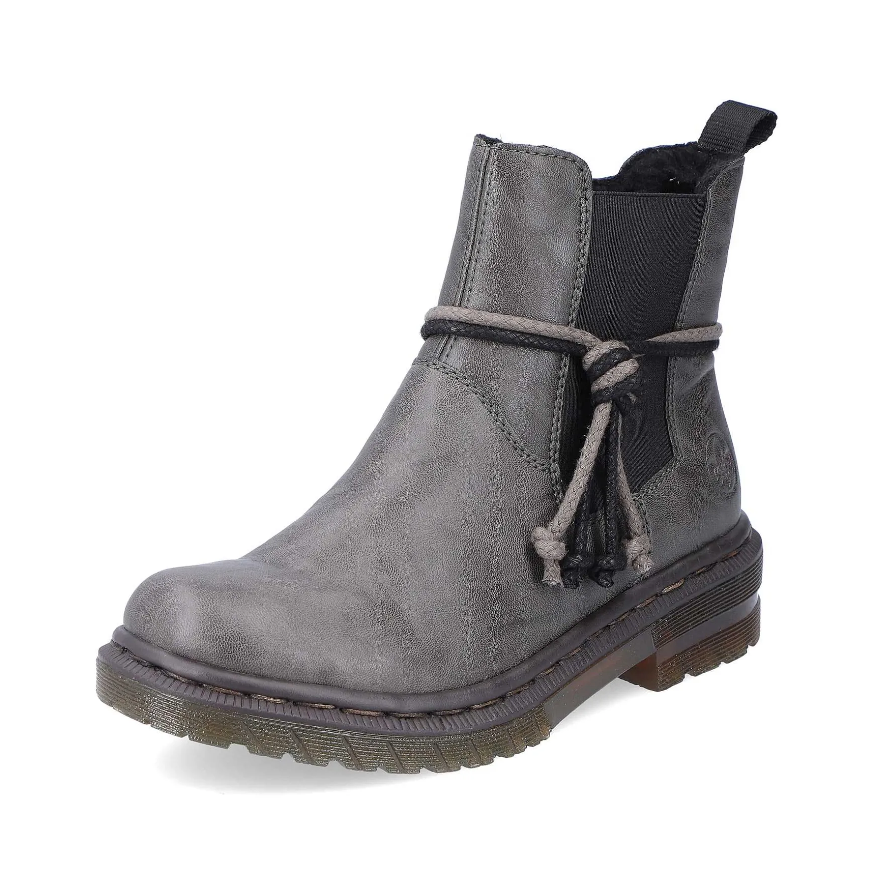 Rieker Women'S Chelsea Boots Silver Gray