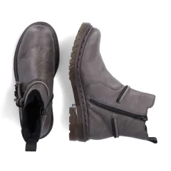 Rieker Women'S Chelsea Boots Silver Gray