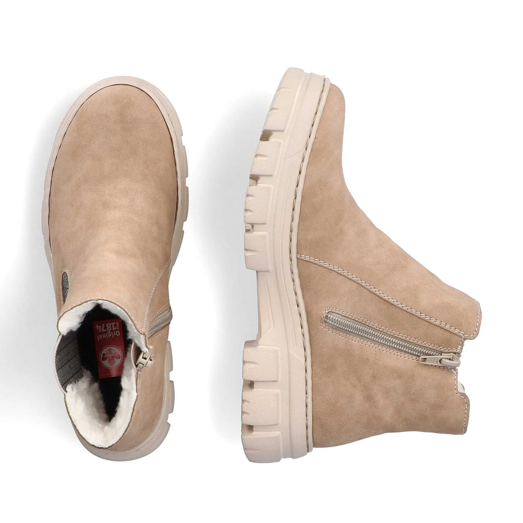 Rieker Women'S Chelsea Boots Champagne