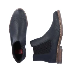 Rieker Women'S Chelsea Boots Asphalt Black