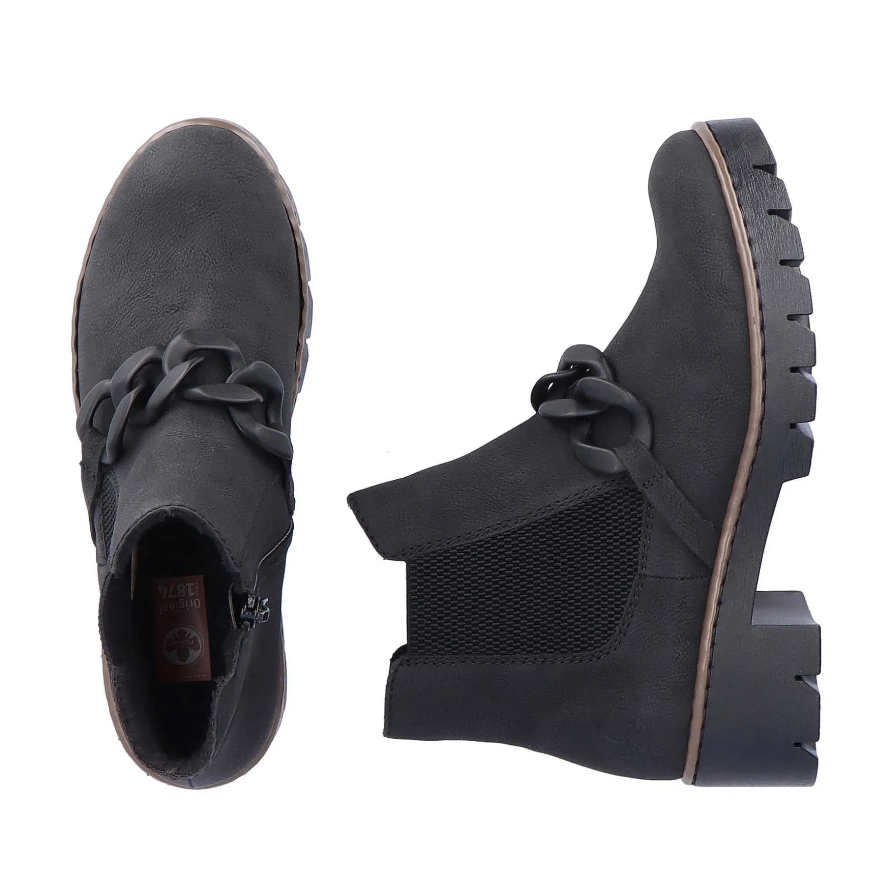 Rieker Women'S Chelsea Boots Jet Black