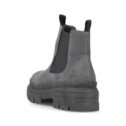 Rieker Women'S Chelsea Boots Granite Gray-Black