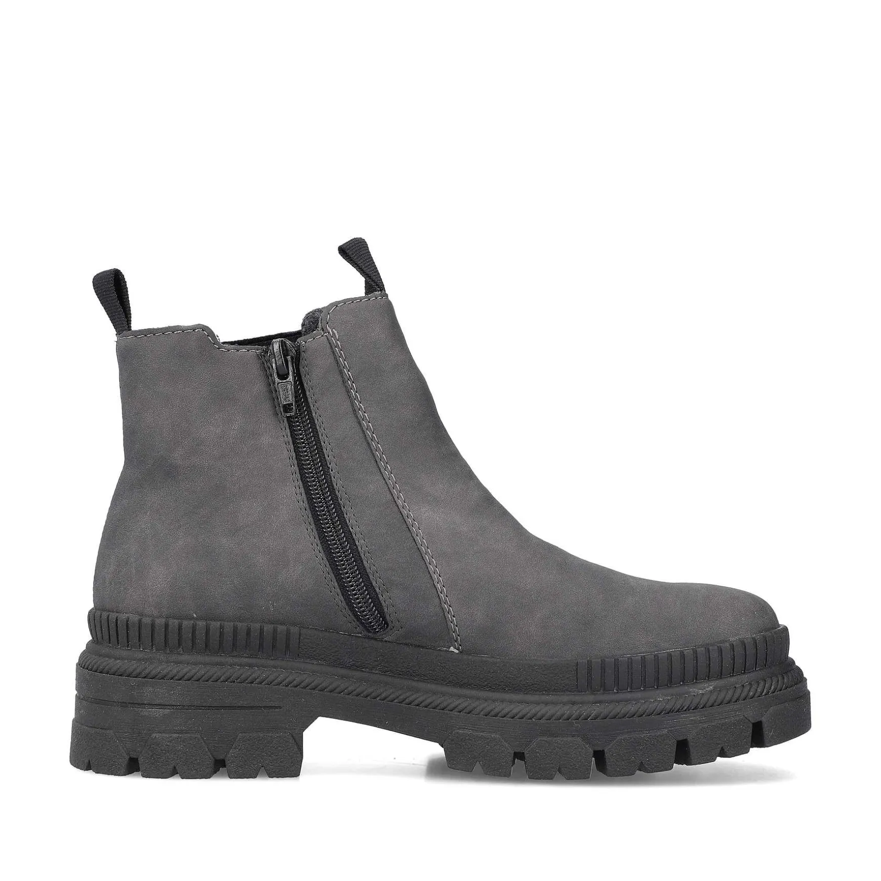 Rieker Women'S Chelsea Boots Granite Gray-Black