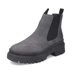 Rieker Women'S Chelsea Boots Granite Gray-Black