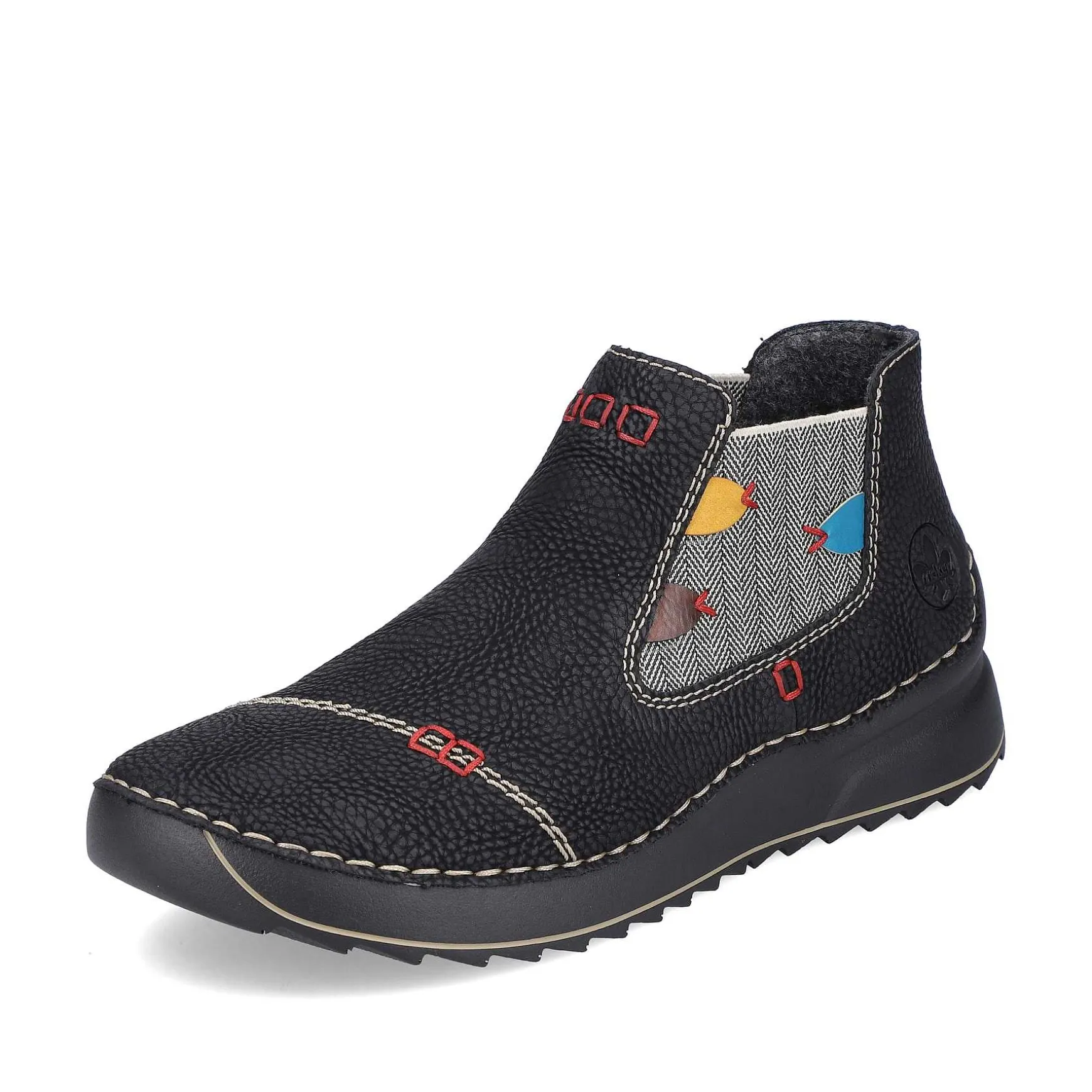 Rieker Women'S Chelsea Boots Asphalt Black-Multi