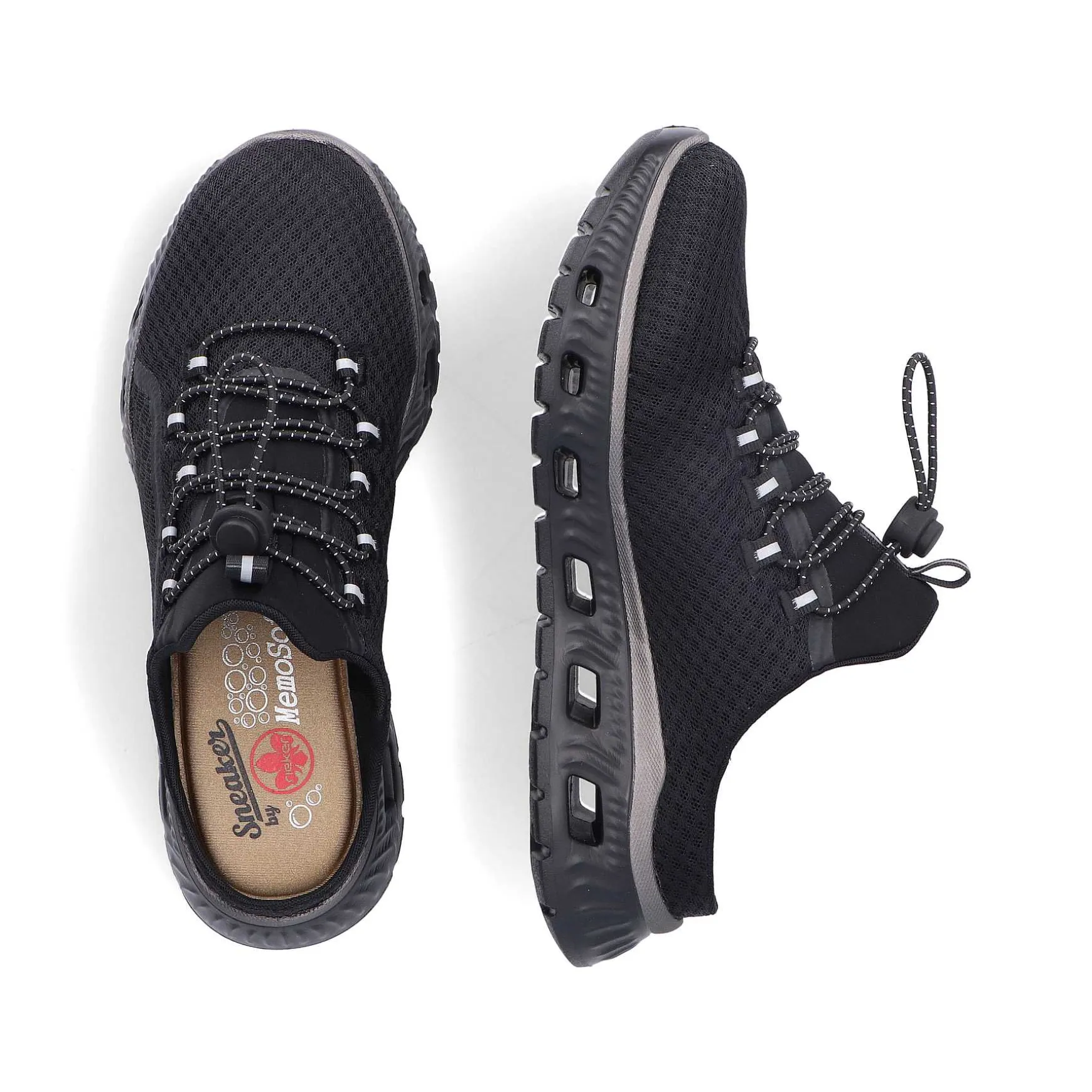 Rieker Women'S Clogs Asphalt Black