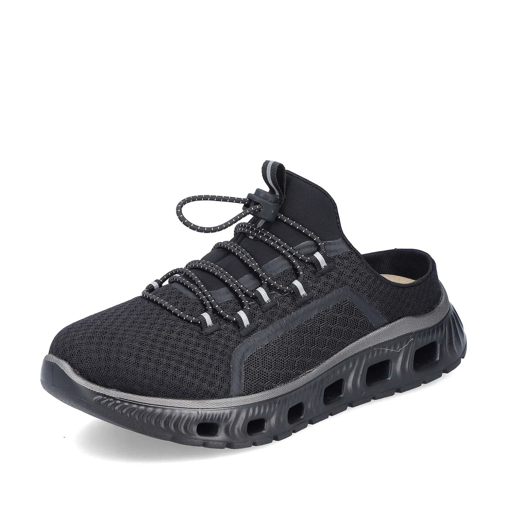 Rieker Women'S Clogs Asphalt Black