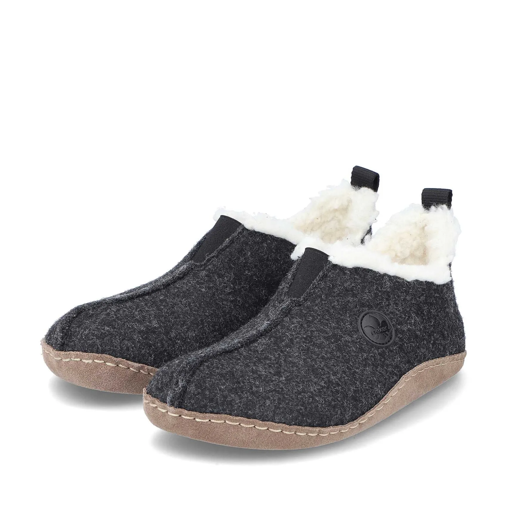 Rieker Women'S Clogs Asphalt Black