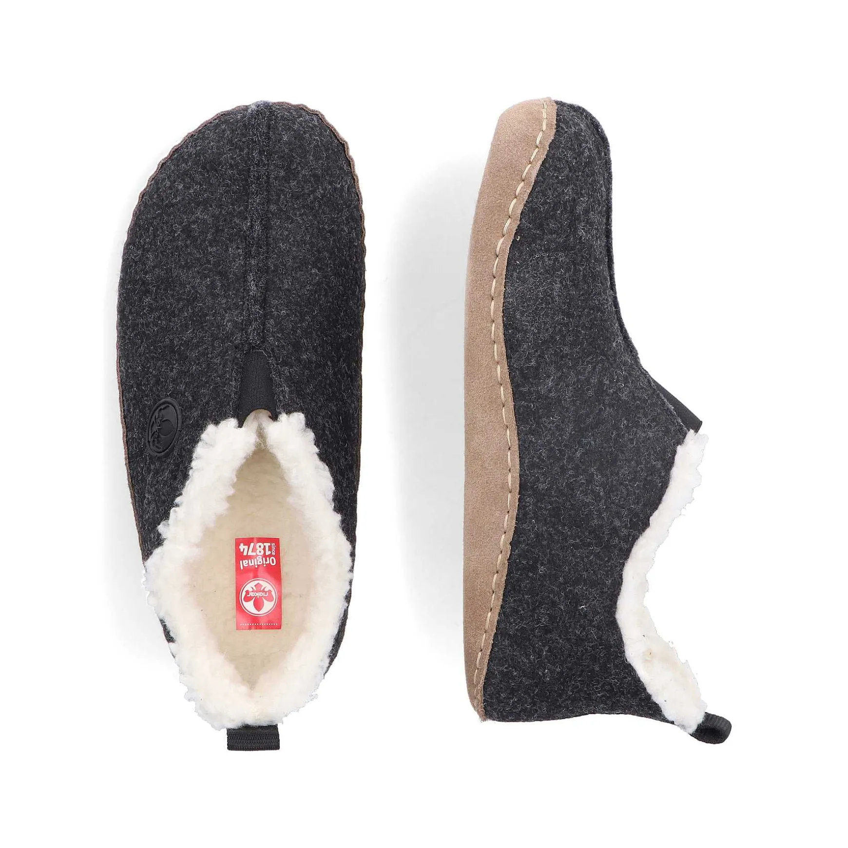 Rieker Women'S Clogs Asphalt Black