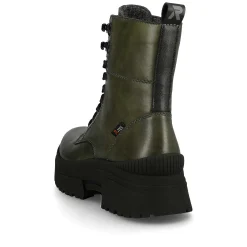 Rieker Women'S Corded Boots Army Green Black