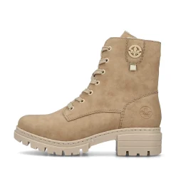 Rieker Women'S Corded Boots Brown Beige