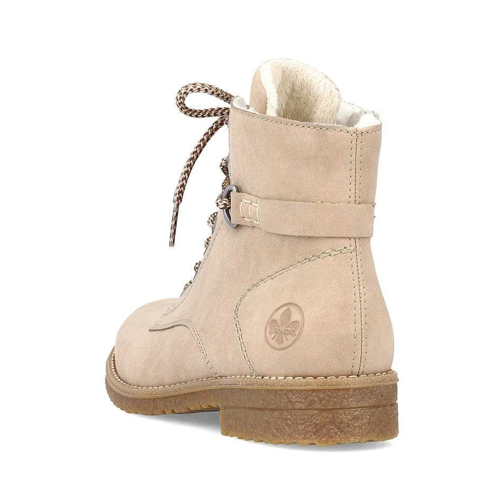 Rieker Women'S Corded Boots Sand Beige