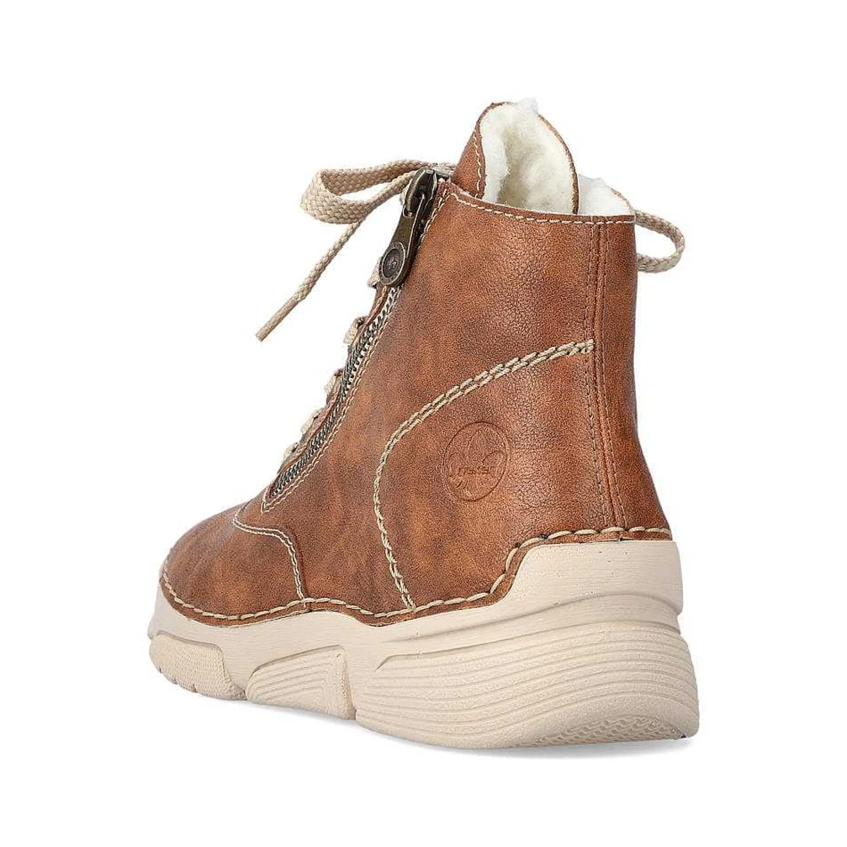 Rieker Women'S Corded Boots Chestnut Brown