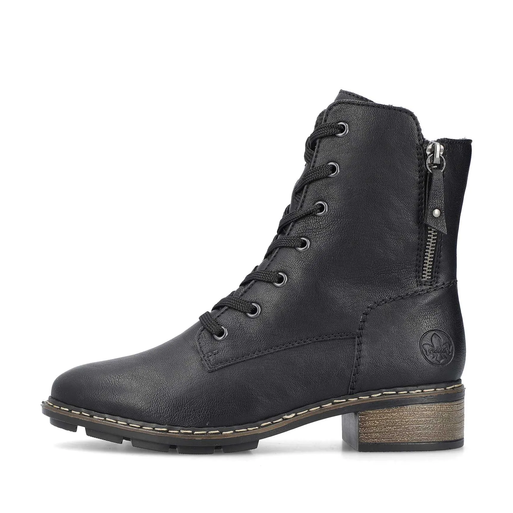 Rieker Women'S Corded Boots Night Black