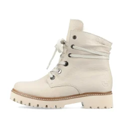 Rieker Women'S Corded Boots Cream Beige