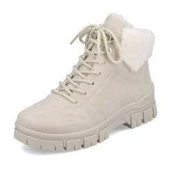 Rieker Women'S Corded Boots Light Beige