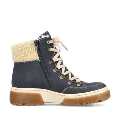 Rieker Women'S Corded Boots Sea Blue