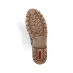 Rieker Women'S Corded Boots Silver Gray