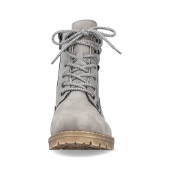 Rieker Women'S Corded Boots Silver Gray