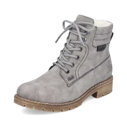 Rieker Women'S Corded Boots Silver Gray
