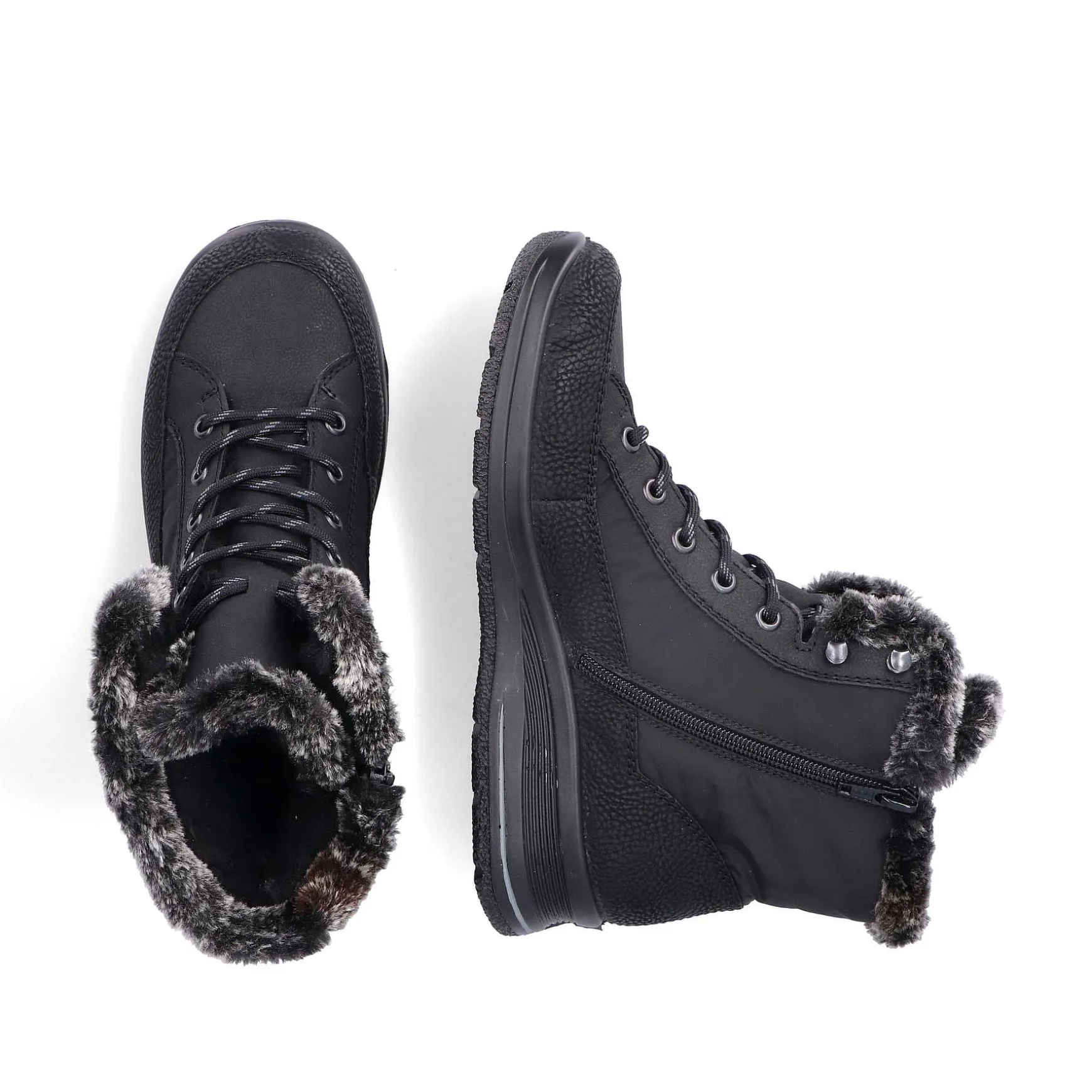 Rieker Women'S Corded Boots Night Black