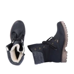 Rieker Women'S Corded Boots Night Black