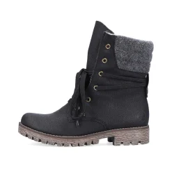 Rieker Women'S Corded Boots Night Black