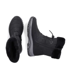 Rieker Women'S Corded Boots Night Black