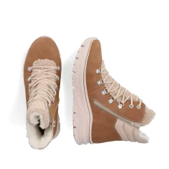 Rieker Women'S Corded Boots Nougat Brown