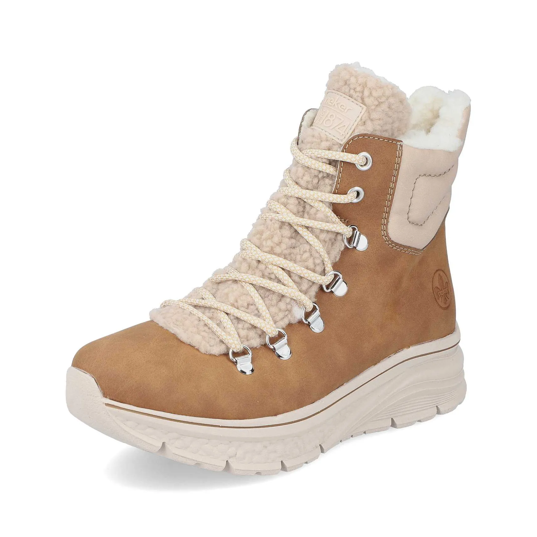 Rieker Women'S Corded Boots Nougat Brown