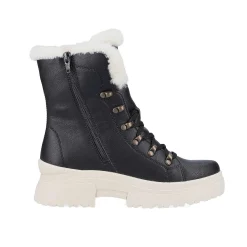 Rieker Women'S Corded Boots Deep Black