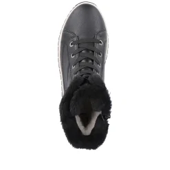 Rieker Women'S Corded Boots Deep Black