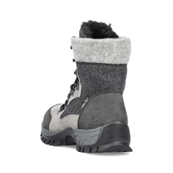 Rieker Women'S Corded Boots Silver Gray