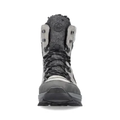 Rieker Women'S Corded Boots Silver Gray
