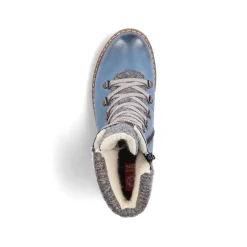 Rieker Women'S Corded Boots, Slate Blue