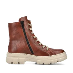 Rieker Women'S Corded Boots Chestnut Brown
