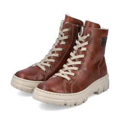 Rieker Women'S Corded Boots Chestnut Brown
