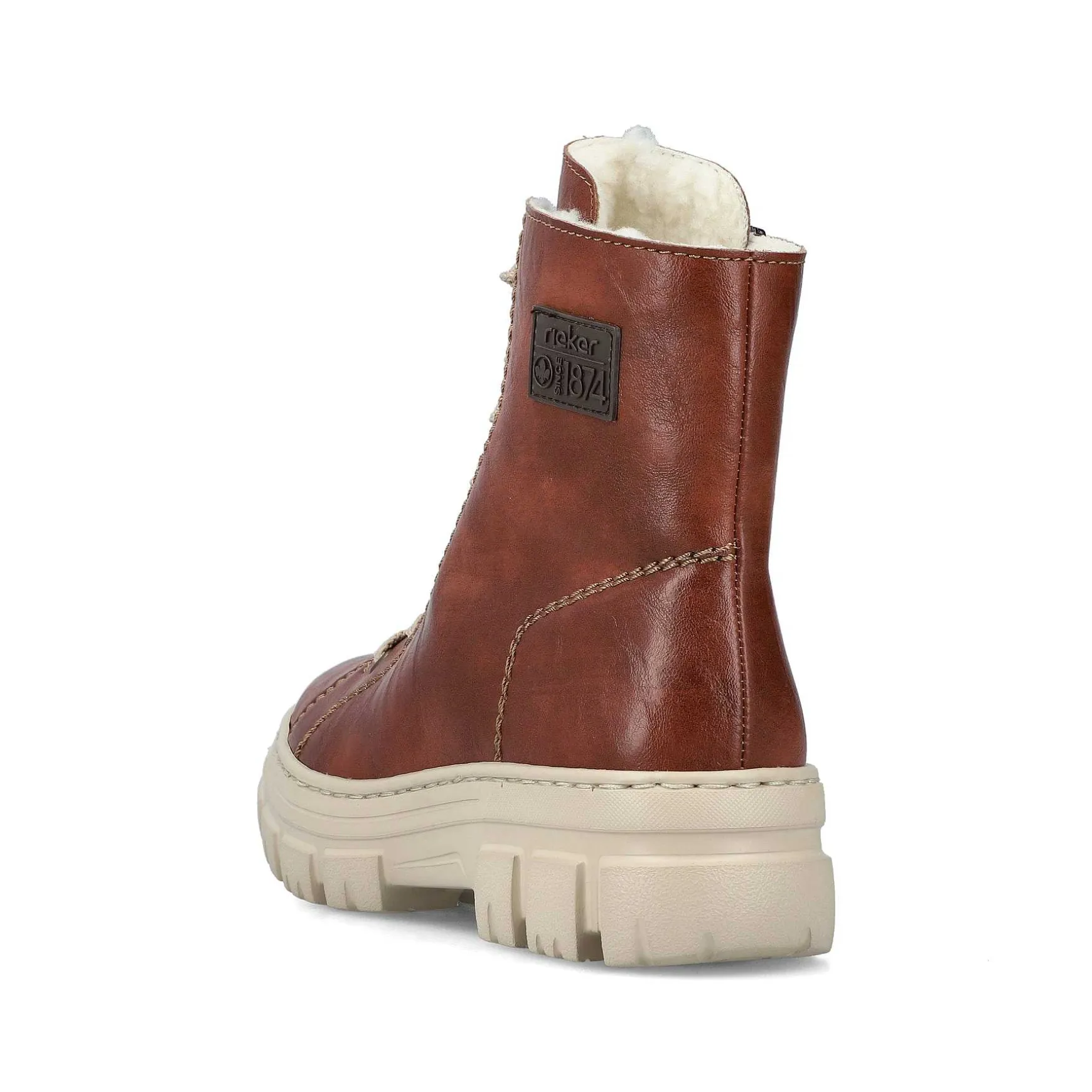 Rieker Women'S Corded Boots Chestnut Brown