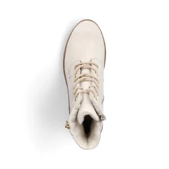 Rieker Women'S Corded Boots Cream Beige