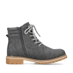 Rieker Women'S Corded Boots Granite Gray